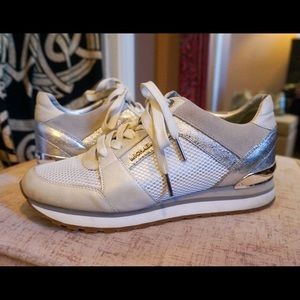 Michael Kors Billie Trainer - Metallic Silver